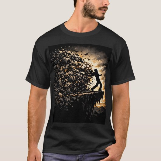 T-shirt Au bord de l'effondrement environnemental (Devant)