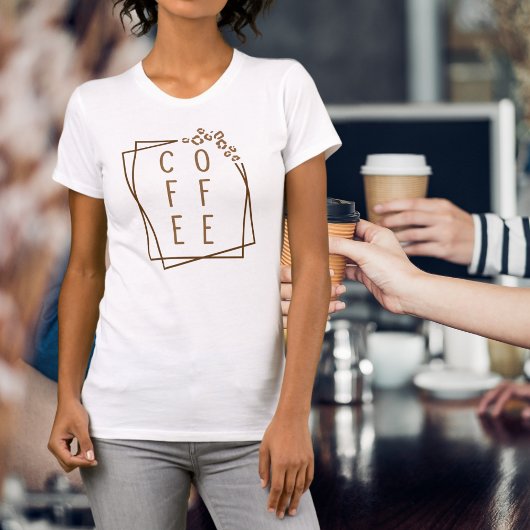 T-shirt au café Brown Cheetah