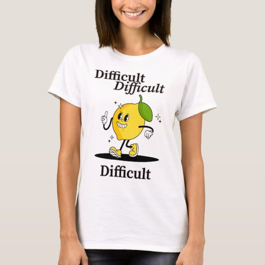 T-shirt au citron difficile (Devant)