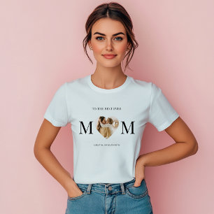 T-shirt Au coeur photo de la meilleure maman