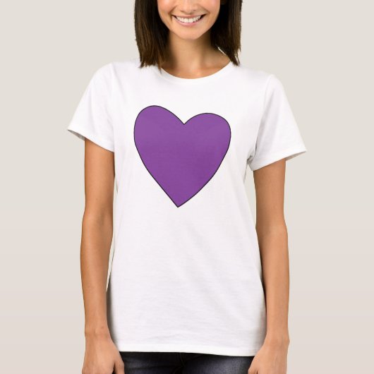 T-shirt au coeur pourpre TWF (Devant)
