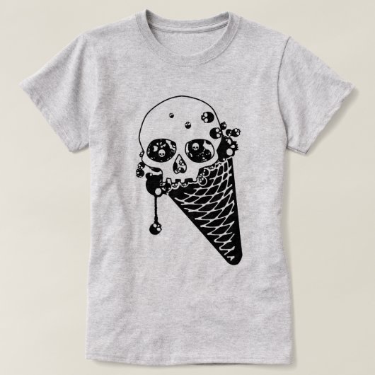 T-shirt au cône de glace maléfique (Design devant)