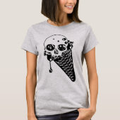 T-shirt au cône de glace maléfique (Devant)
