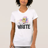 T-shirt au crayon "Écrire" pour auteur (Devant)