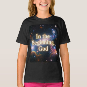 T-shirt Au début, Dieu - Tee Graphique