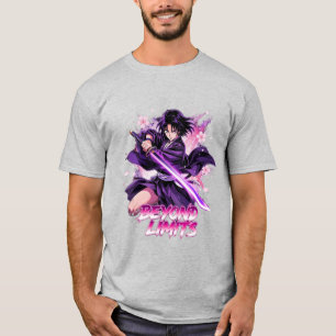 T-shirt Au-delà des limites – Graphisme de guerrier katana