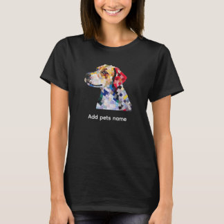 T-shirt au design de chiot coloré mignon