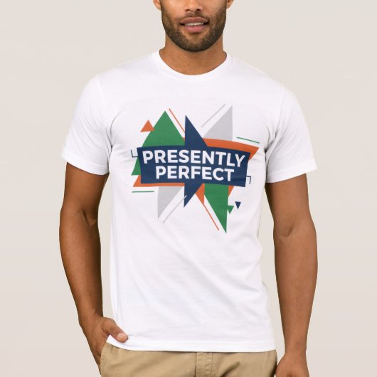 T-Shirt au design moderne abstrait présentement pa (Devant)