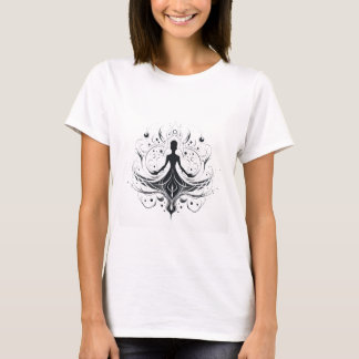 T-shirt au design spirituel abstrait