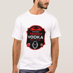 T-shirt Au-Dessus De La Colline À 50 Vodka Drinker