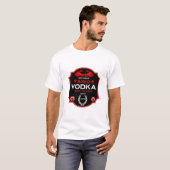 T-shirt Au-Dessus De La Colline À 50 Vodka Drinker (Devant entier)