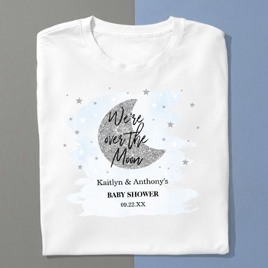 T-shirt Au-Dessus De La Lune | Baby shower Garçons