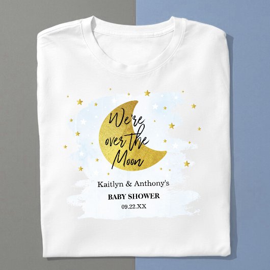 T-shirt Au-Dessus De La Lune | Baby shower Garçons