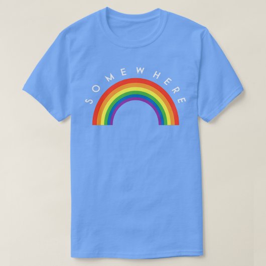 T-shirt Au-Dessus De L'Arc En Ciel (Design devant)