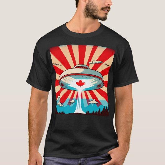 T-shirt Au-dessus du Canada (Devant)