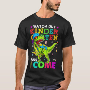 T-shirt Au Jardin D'Enfants, Je Viens Chez Les Dinosaures.