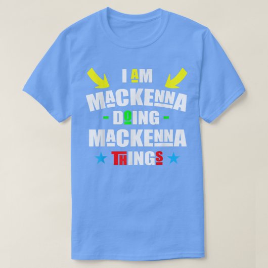 T-shirt Au Mackenna Doing Mackenna Things Cool Funny Chris (Design devant)