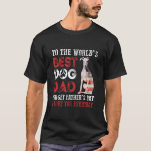 T-shirt Au meilleur papa chien du monde Joyeuse fête des p
