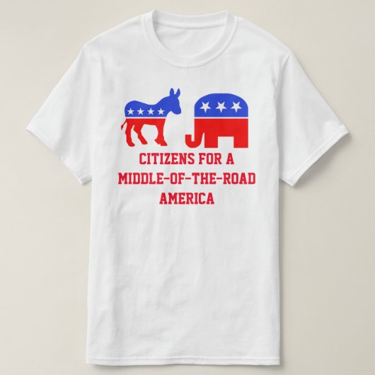 T-shirt Au milieu de la route (Design devant)