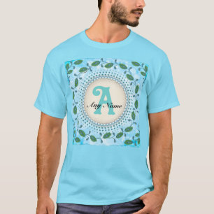 T-shirt au monogramme de paon