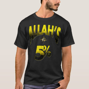T-shirt Au Nom d'Allah 5 7 Demi Lune Étoile
