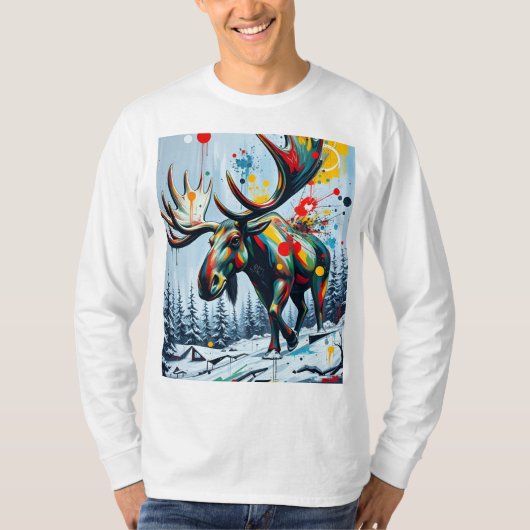 T-shirt au orignal (Devant)