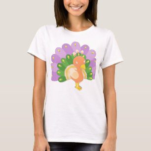 T-shirt au paon mignon