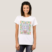 T-shirt au plan architectural moderne (Devant entier)