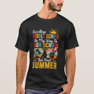 T-shirt Au revoir Collège Diplômé De Lycée Fi