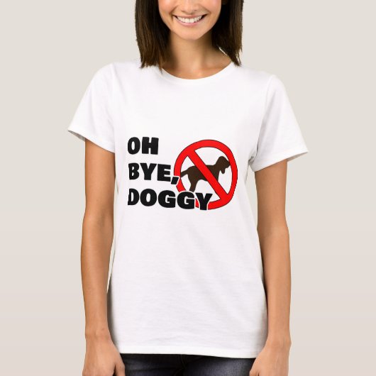 T-shirt Au revoir, doggy (Devant)