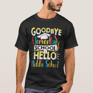 T-shirt Au revoir école primaire Bonjour école secondaire 