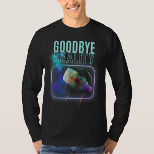 T-shirt Au revoir Réalité Virtuelle Vr Ar Gamer Galaxy