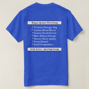 T-shirt [Au sujet de mon chien] montrez le Brag de chien