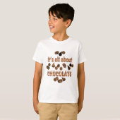 T-shirt Au sujet du chocolat (Devant entier)