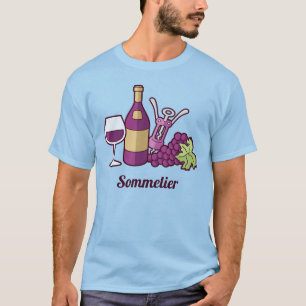 T-shirt au vin rouge