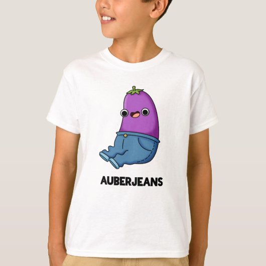 T-shirt Auberjeans Funny Eggplant Pun (Devant)