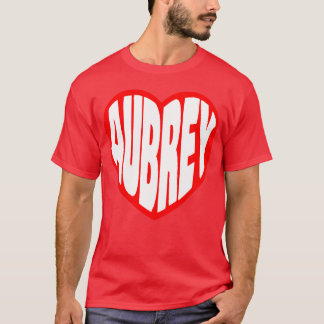 T-shirt Aubrey dans mon cœur rétro
