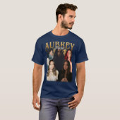 T-shirt Aubrey Plaza Vintage friends (Devant entier)