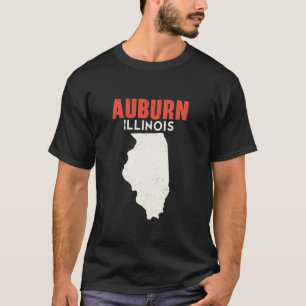 T-shirt Auburn Illinois USA State America Travel Illinoisa