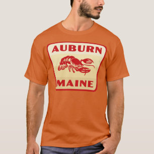 T-shirt Auburn Maine Insigne rétro Tan