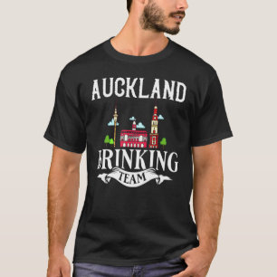 T-shirt Auckland New Zealand City Trip Skyline Carte Voyag