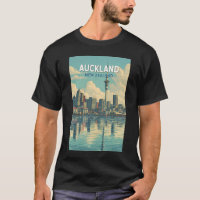 Auckland Nouvelle-Zélande Illustration Voyage Art