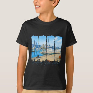 T-shirt Auckland Nouvelle-Zélande Voyageant Coup de pincea
