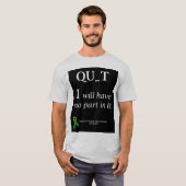 T-shirt Aucun abandon ! (Devant entier)