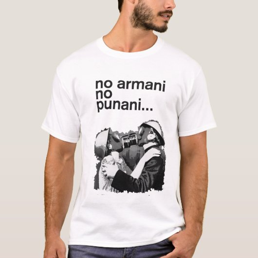 T-shirt aucun armani aucun punani (Devant)
