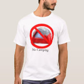 T-shirt Aucun camping (Devant)