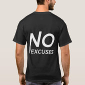 T-shirt Aucun Excusez Bold Statement Unleash Potentiel (Dos)