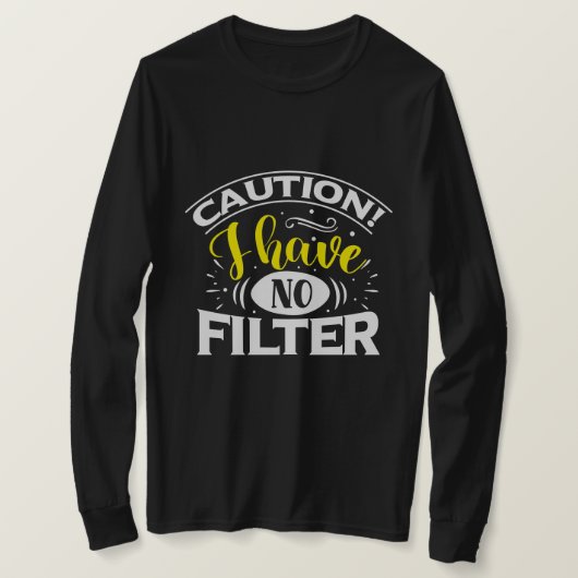 T-shirt Aucun filtre (Design devant)
