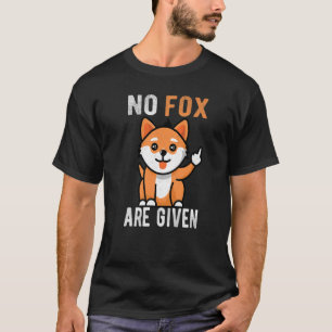 T-shirt Aucun Fox n'est donné Renard du doigt moyen