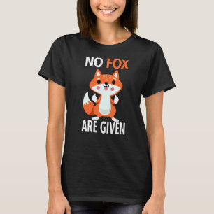T-shirt Aucun Fox n'est donné Renard du doigt moyen